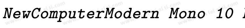 NewComputerModern Mono 10 Book字体转换